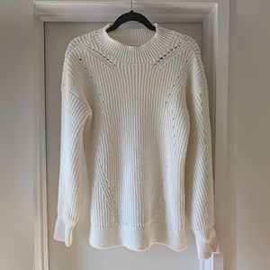 White A&F sweater